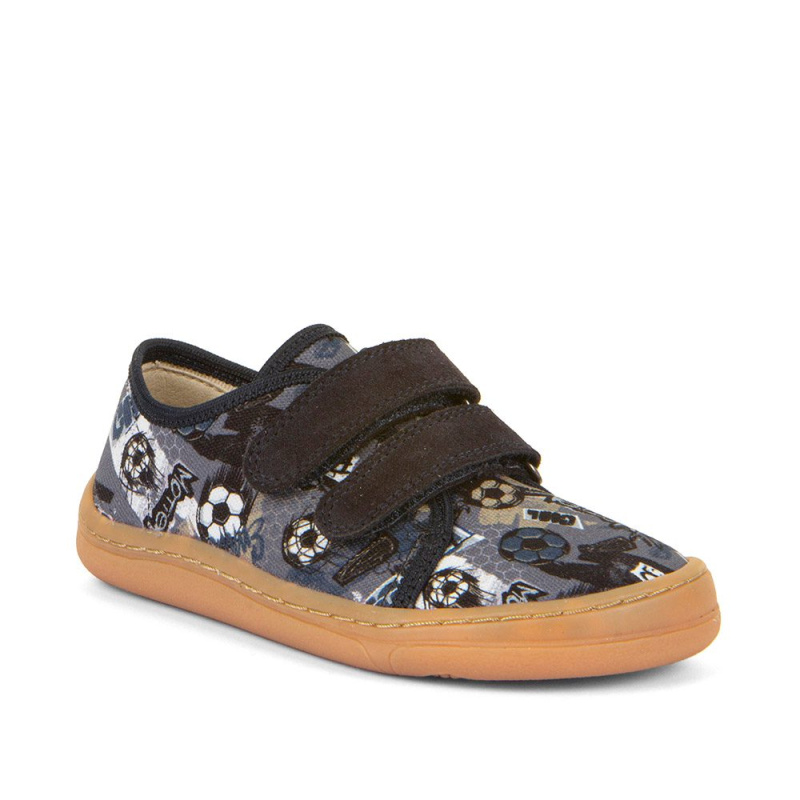 Chlapecké barefoot tenisky CANVAS Gray/Blue Froddo G1700379-26 šedá - 32