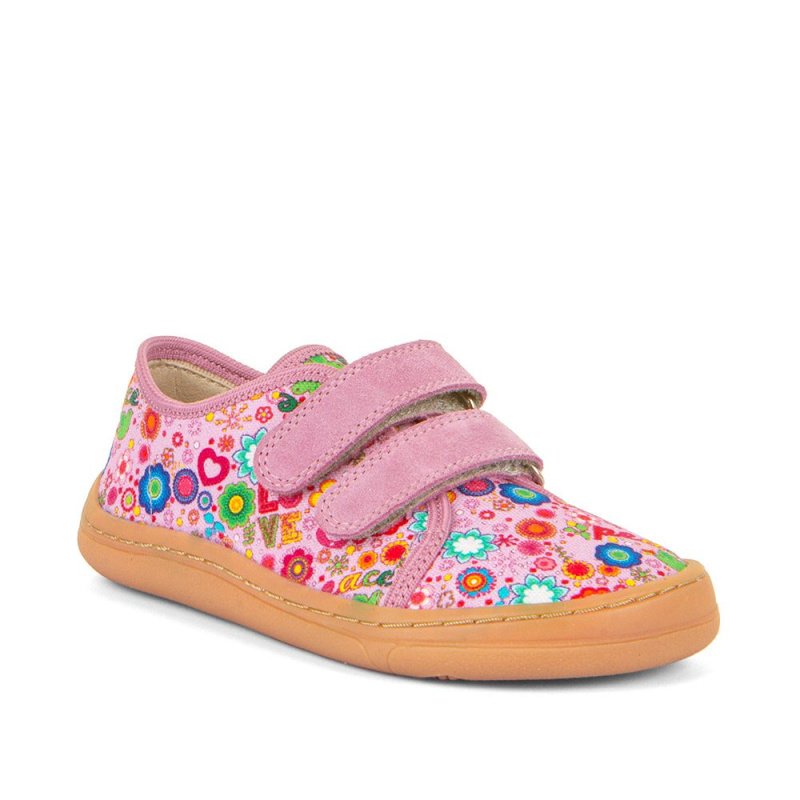 Dívčí barefoot tenisky CANVAS Pink+ Froddo G1700379-33 růžová - 25