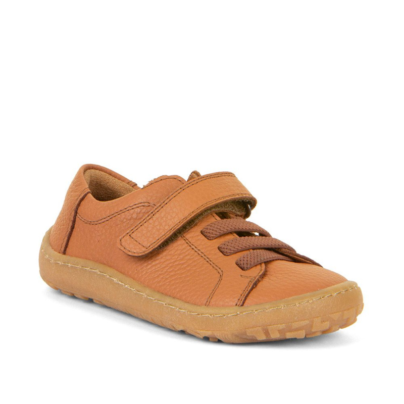 Dětské barefoot tenisky ELASTIC Cognac Froddo G3130241-10 hnědá - 33