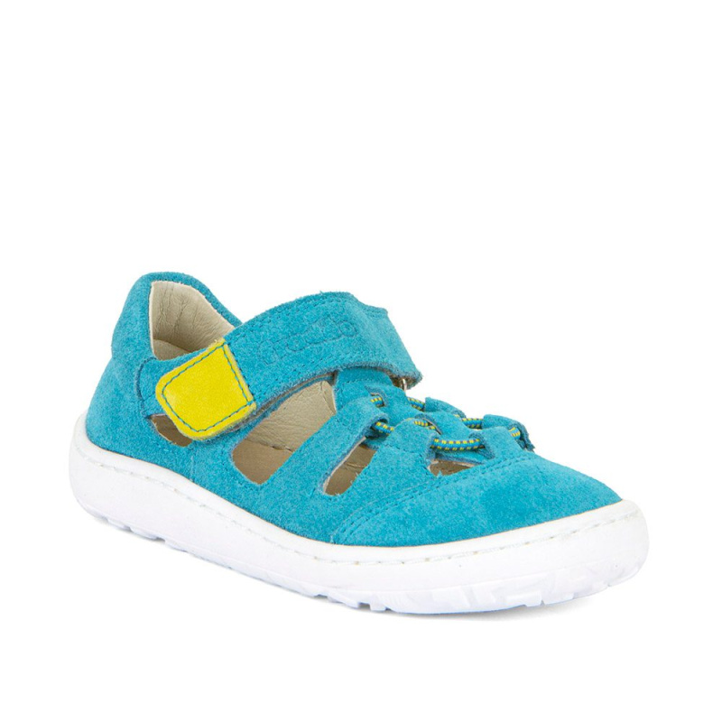 Dívčí barefoot sandály ELASTIC Turquoise Froddo G3150262-15 tyrkysová - 33