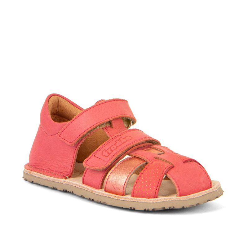 Dívčí barefoot sandály FLEXY F Coral Froddo G3150283-11 červená - 26