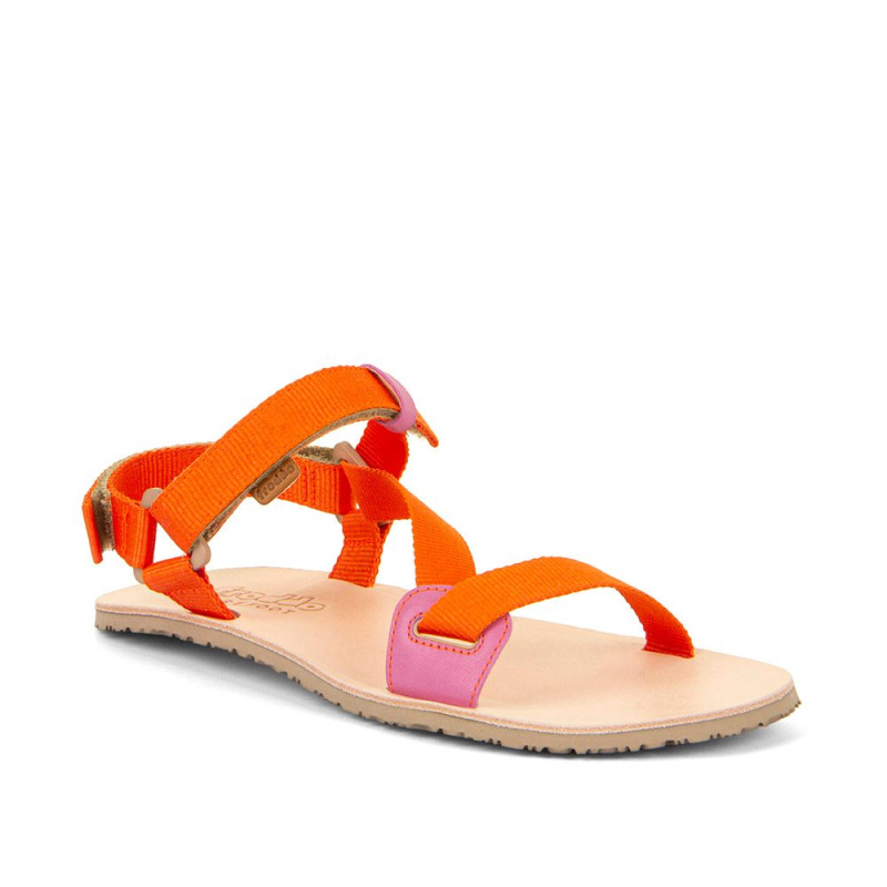 Dívčí barefoot sandály FLEXY STRAPS Orange Froddo G3150284-5 oranžová - 40