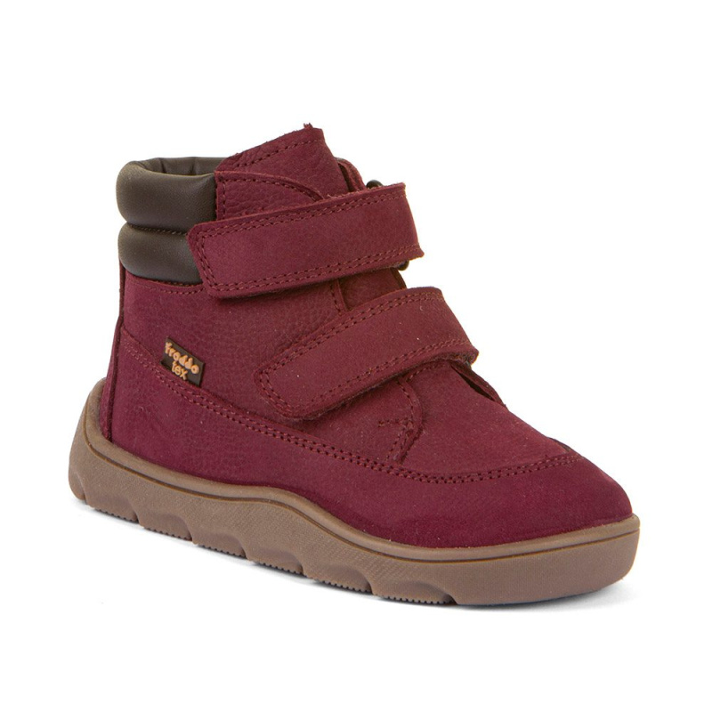 Dětské zimní barefoot boty ZERU TEX BORDEAUX Froddo G2110150-9 - 28