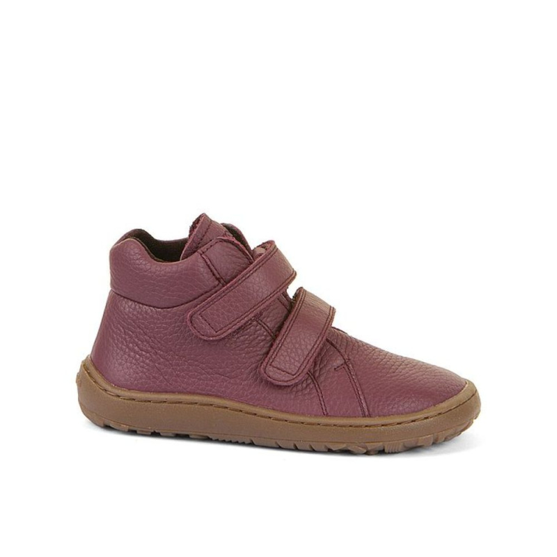 Dětské celoroční barefoot boty FRODDO AUTUMN vínové - 20
