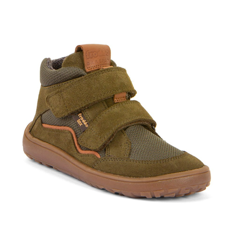 Dětské barefoot boty TEX AUTUMN Olive Froddo G3110266-1 - 37