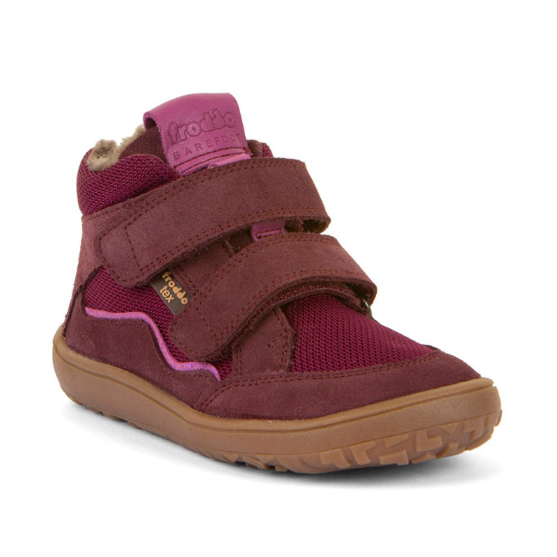 Dívčí zimní barefoot boty TEX WOOL Bordeaux Froddo G3110266-7W - 37