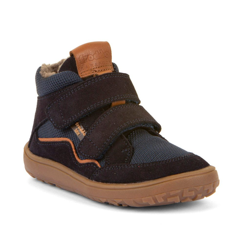 Chlapecké zimní barefoot boty  TEX WOOL Dark Blue Froddo G3110266-W - 33