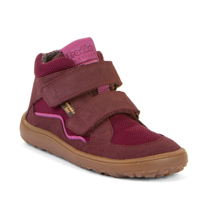 Dívčí barefoot boty TEX AUTUMN Bordeaux Froddo G3110266-7 - 28