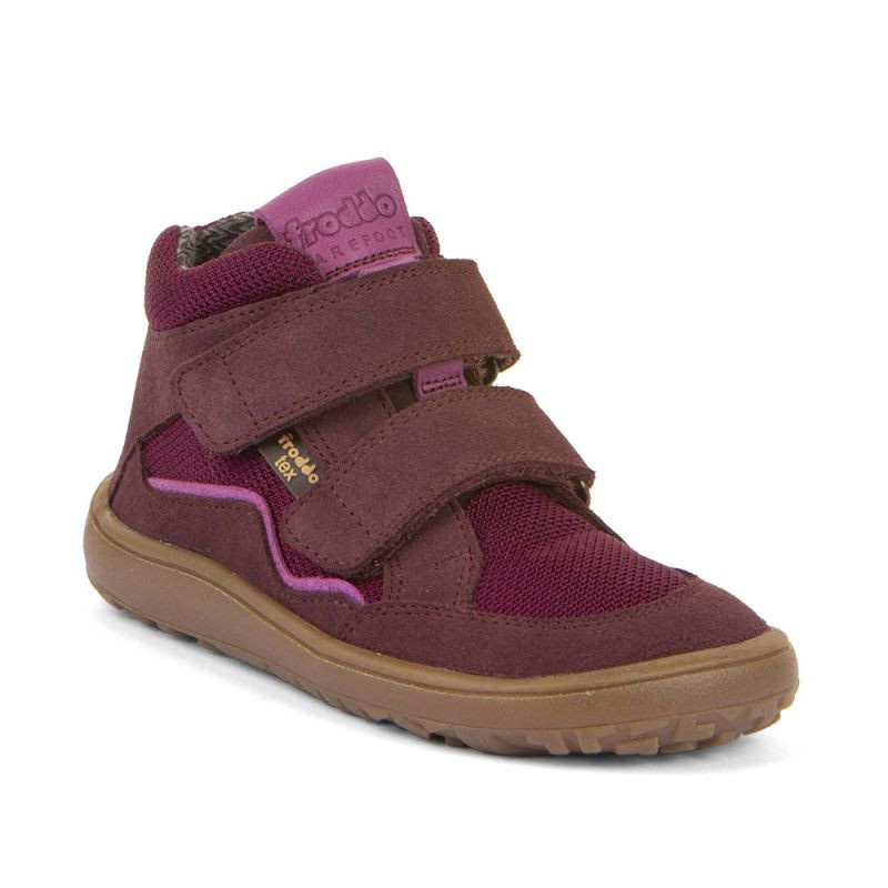 Dívčí barefoot boty TEX AUTUMN Bordeaux Froddo G3110266-7 - 34