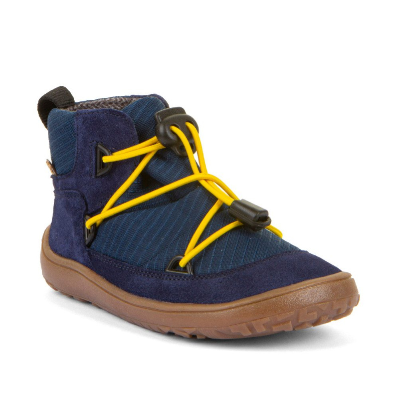 Chlapecké celoroční barefoot boty TEX TRACK Blue Froddo G3110267-1 - 35