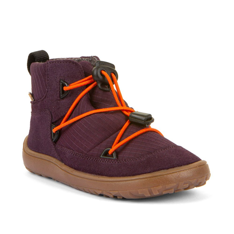 Dívčí celoroční barefoot boty TEX TRACK Purple Froddo G3110267-4 - 36