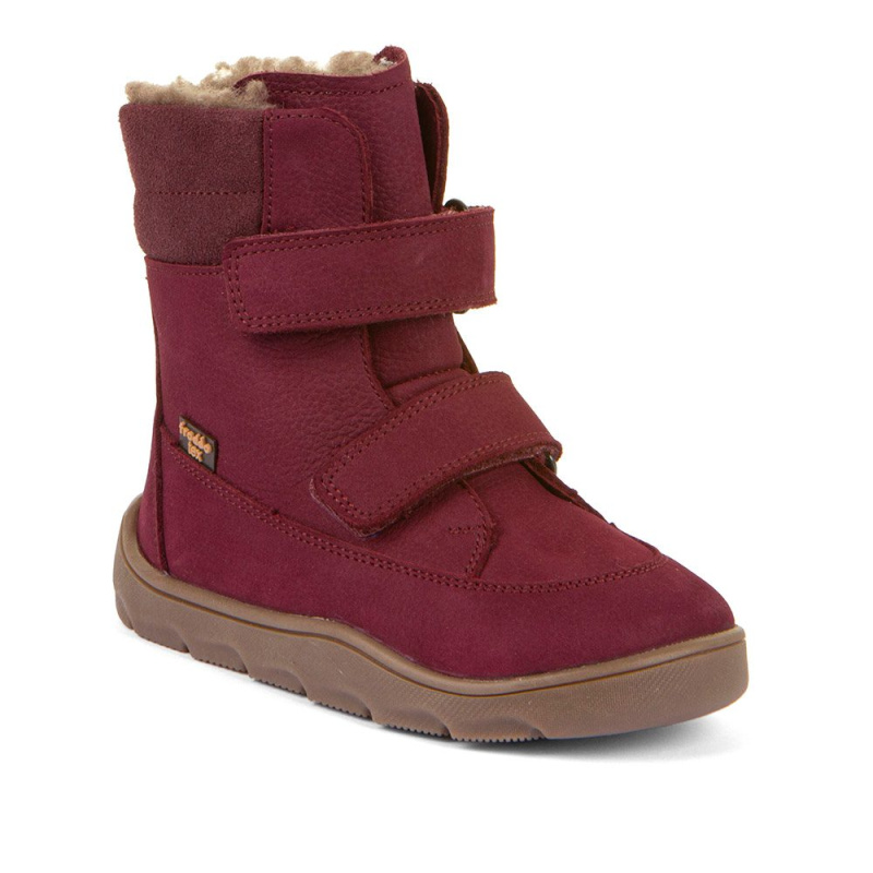 Dívčí zimní barefoot boty ZERU TEX WINTER Bordeaux Froddo G3160240-8 - 31