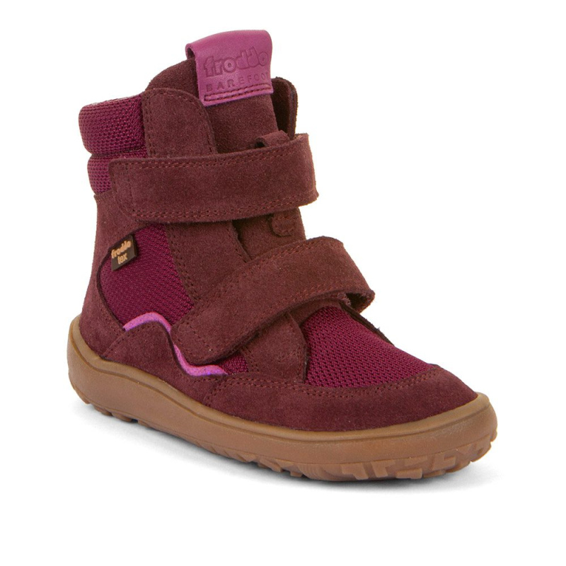 Dívčí zimní barefoot boty TEX WINTER TL Bordeaux Froddo G3160247-6T - 35