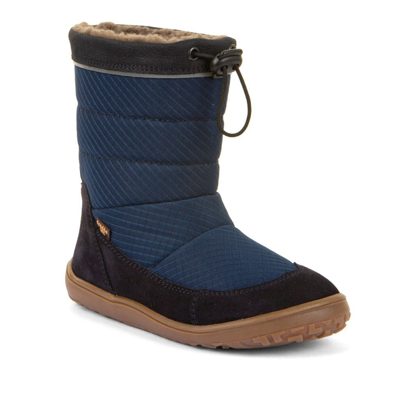 Dětské zimní barefoot sněhule UP TEX SNOW WOOL Dark Blue  G3160249-1 - 26