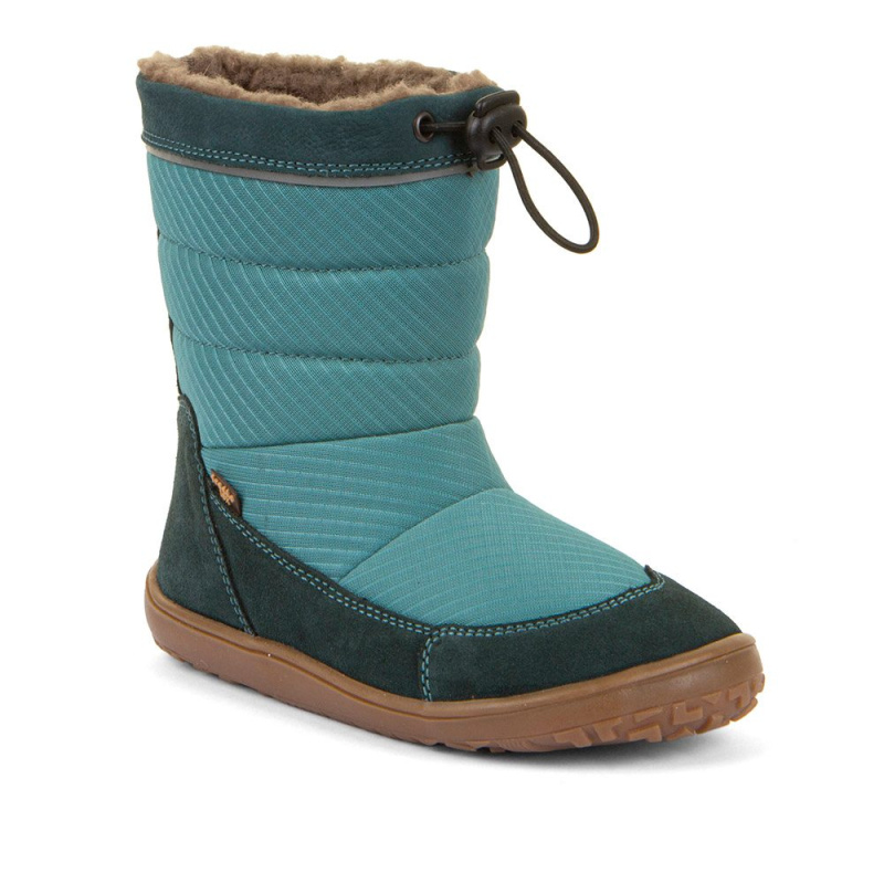 Dětské zimní barefoot sněhule UP TEX SNOW WOOL Petroleum G3160249-3 - 31