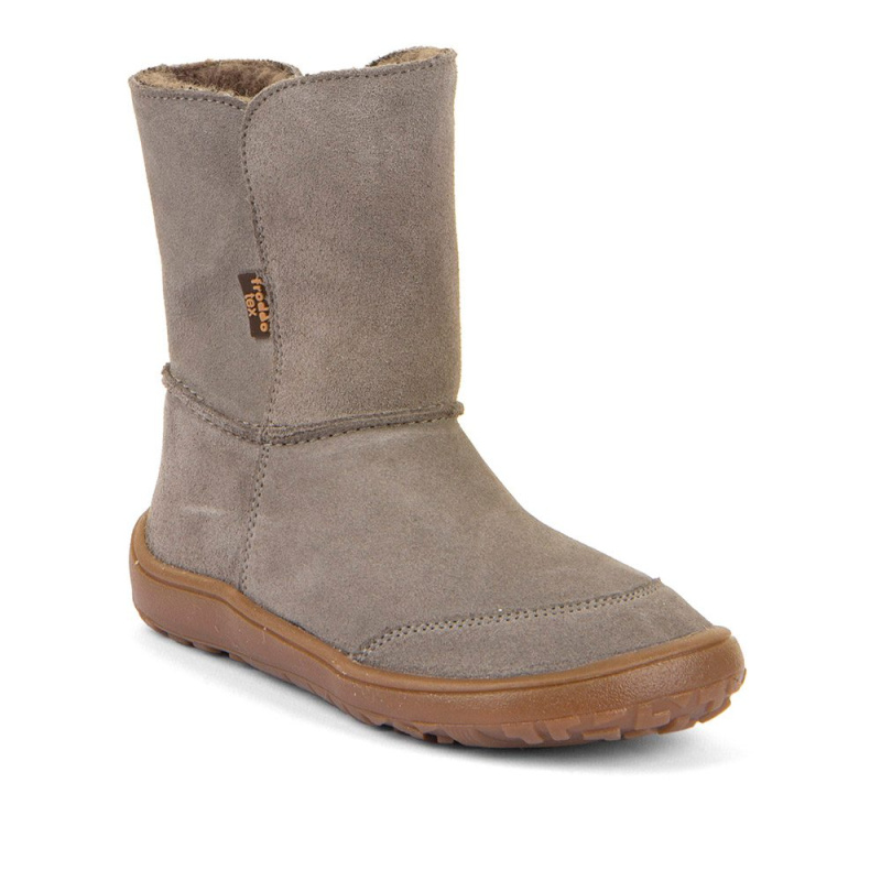 Dětské zimní barefoot boty TEX SUEDE Gray G3160250-3 - 36