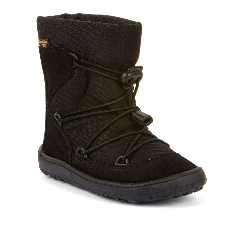 Dětské zimní barefoot boty TEX TRACK WOOL Black G3160251-13 - 38