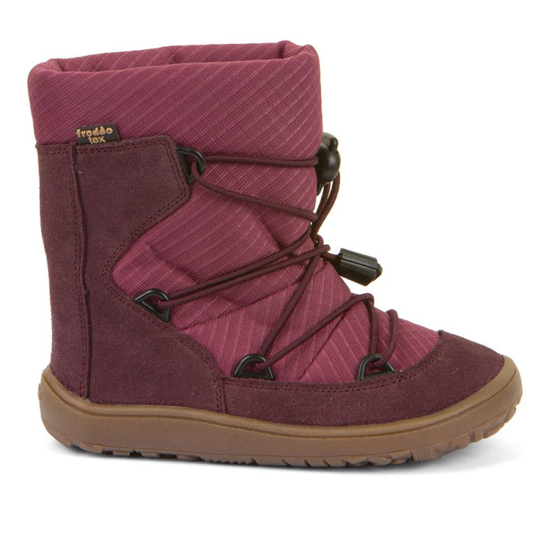 Dívčí zimní barefoot boty TEX TRACK WOOL Bordeaux Froddo G3160251-6 - 31
