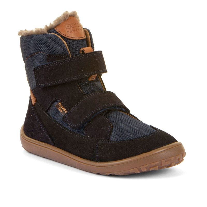 Chlapecké zimní barefoot boty UP TEX WINTER Dark Blue  G3160252 - 28