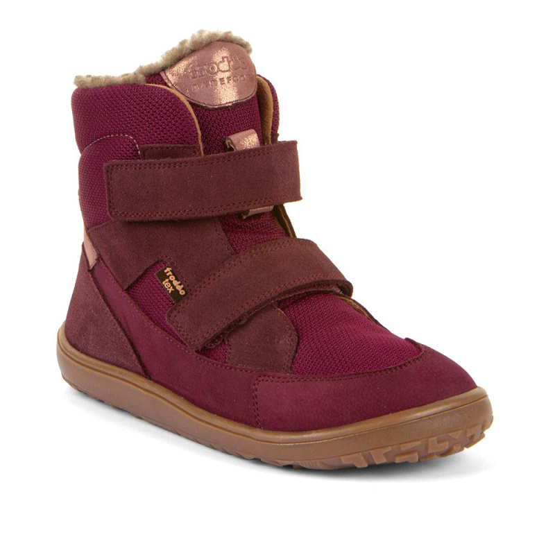 Dívčí zimní barefoot boty UP TEX WINTER Bordeaux G3160252-7 - 26
