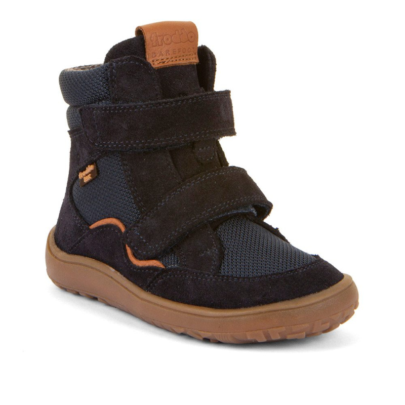 Chlapecké zimní barefoot boty TEX WINTER TL Dark Blue Froddo G3160247-T - 39