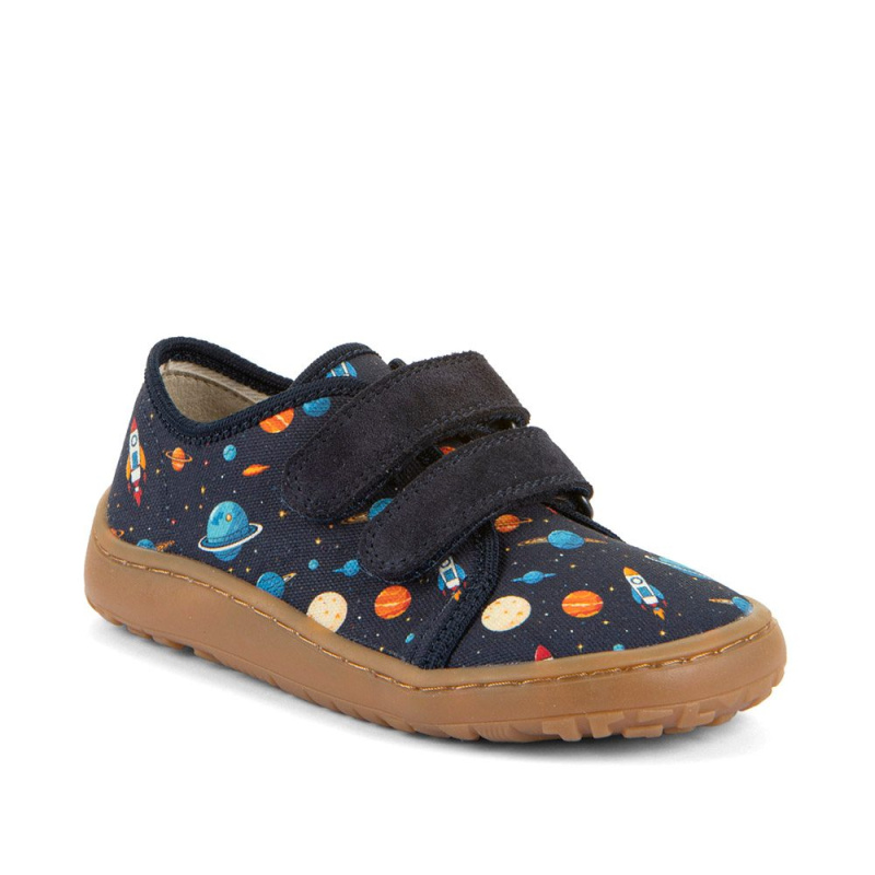 Dětské plátěné barefoot tenisky CANVAS BLUE Froddo G1700440-28 - 36