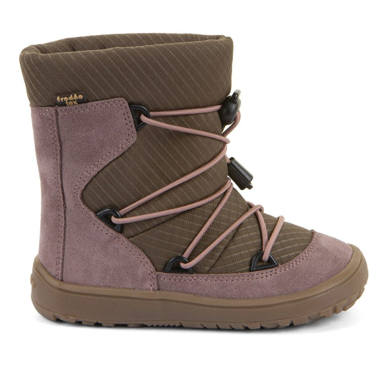 Dívčí zimní barefoot boty TEX TRACK WOOL Dark Pink Froddo G3160251-15 - 32