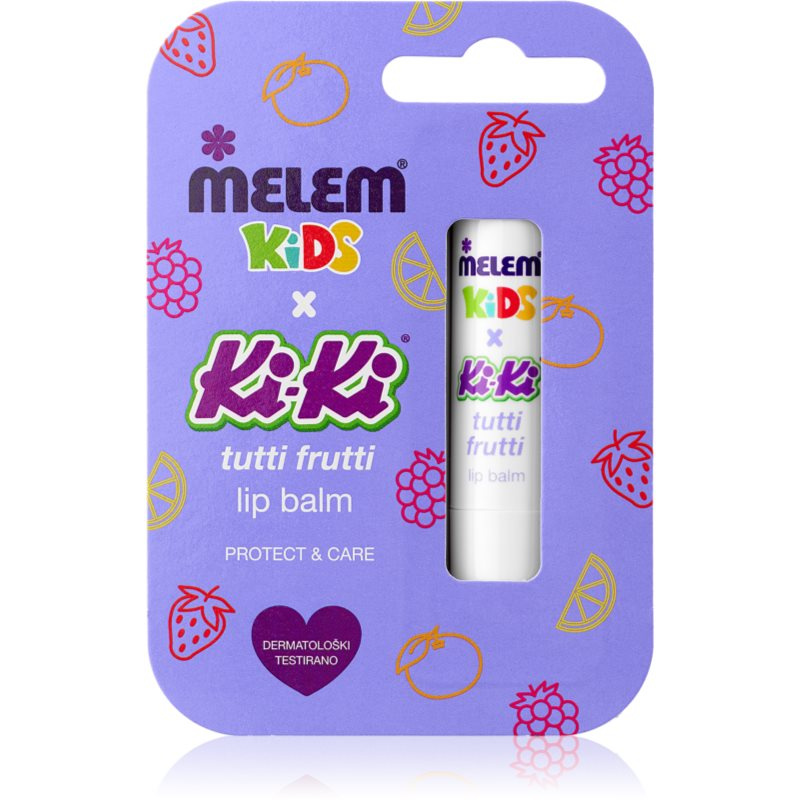 Melem KiKi Tutti Frutti balzám na rty pro děti 4.5 g