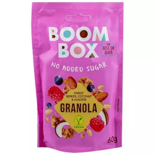 Boom Box granola lesní ovoce, kokos, mandle 60g
