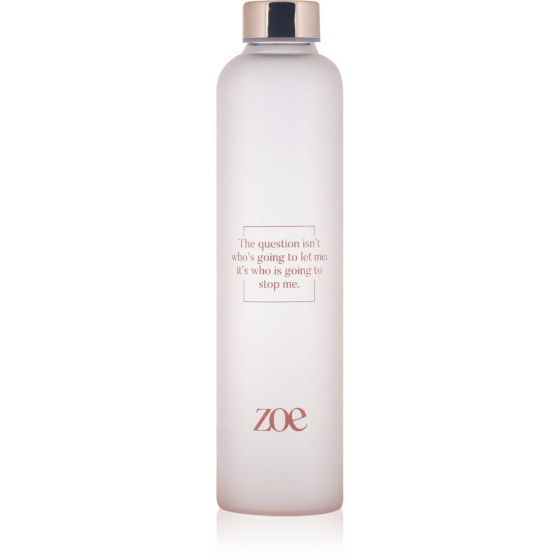ZOE Zoe Quote Glass Bottle láhev na vodu barva Pink 750 ml