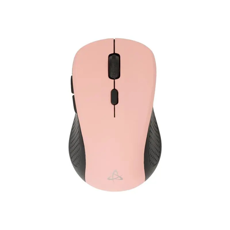 SBOX bezdr. optická myš 800-1600 dpi, 6D, růžová