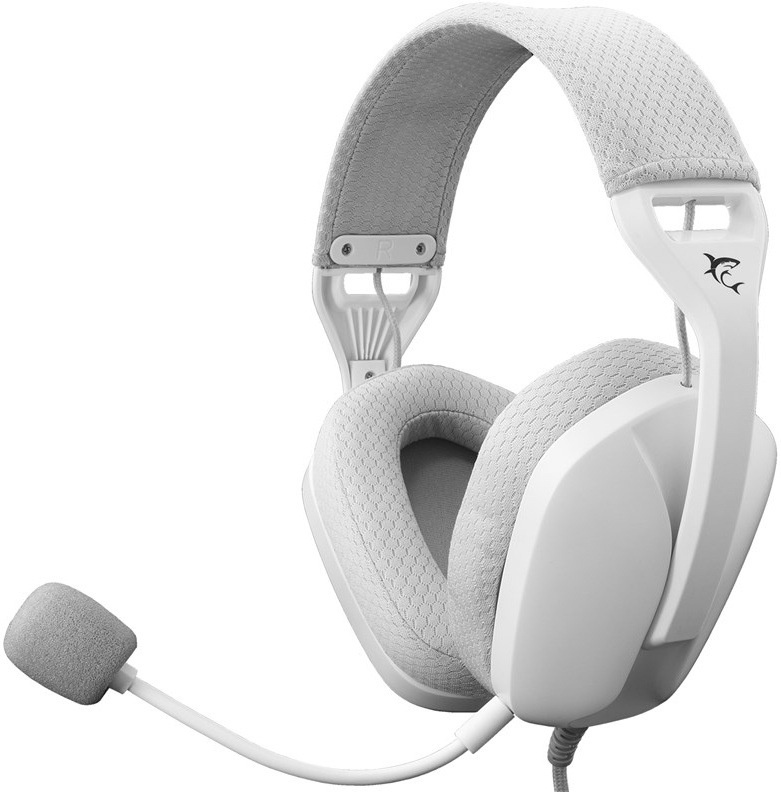 Headset White Shark SPARROW pro PC, PS4/PS5, Xbox, Mac / 40mm měniče / stereo 2.0 / 3,5mm jack / bílá Varianta: ivi1