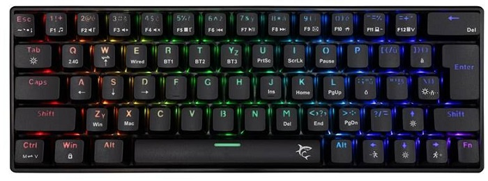Klávesnice White Shark KAIKEN / CZ/SK / černá Varianta: ivi1