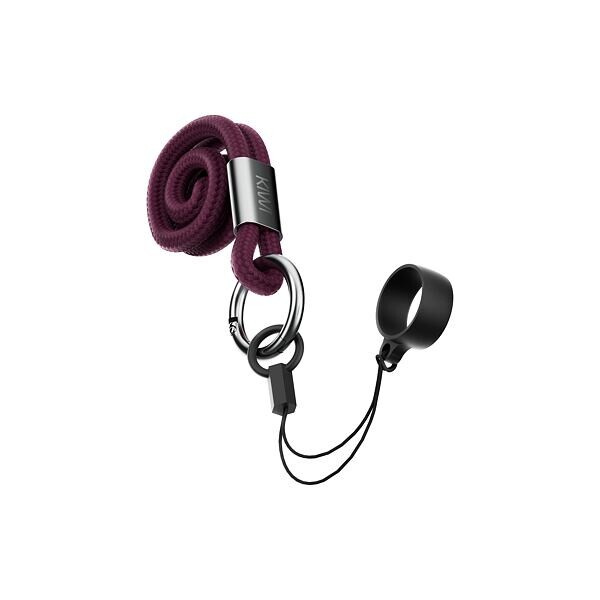 Šňůrka pro zavěšení na krk KIWI Red Velvet Černá