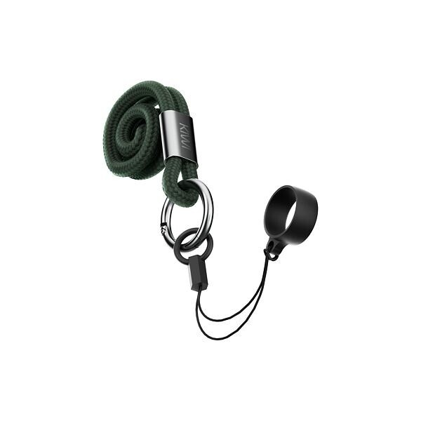 Šňůrka pro zavěšení na krk KIWI Midnight Green Zelená