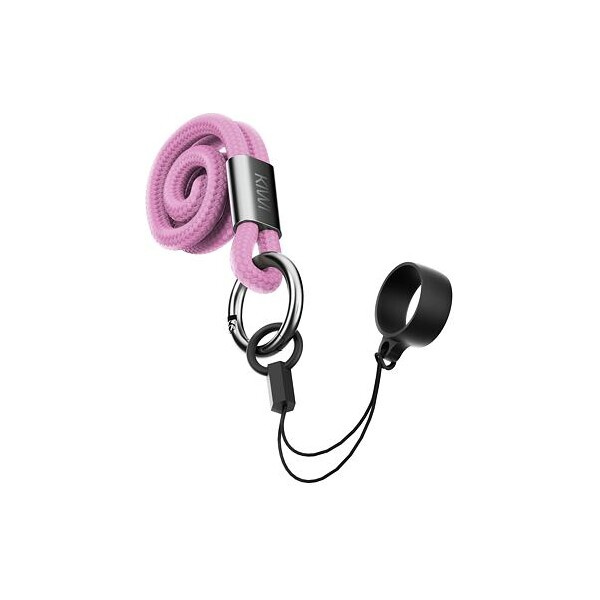 Šňůrka pro zavěšení na krk KIWI Pink Bloom Růžová