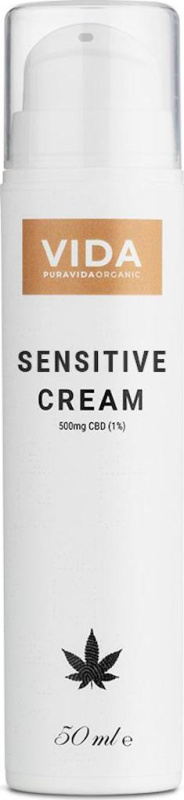 Pura Vida Organic CBD Krém na citlivou pleť, 500 mg 50 ml
