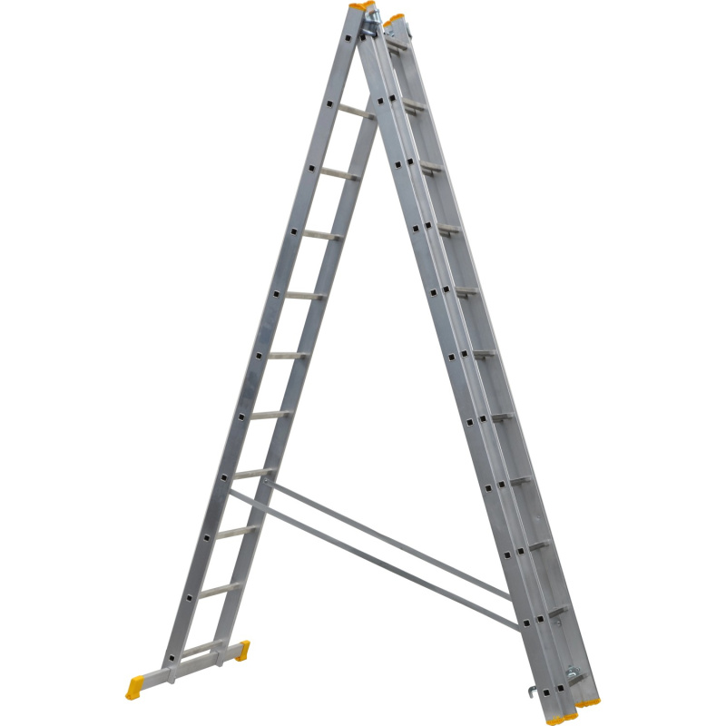 Venbos Trojdílný žebřík EKONOMIK 7311, 3 x 11 příček, 299 cm