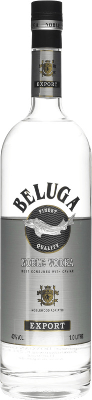 Beluga Noble Vodka 40% 1l (holá lahev)