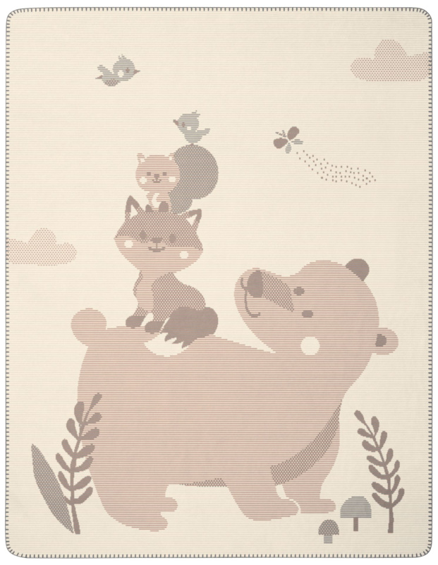 Villeroy & Boch Dětská deka Foxy Friends, 75 x 100 cm 822055