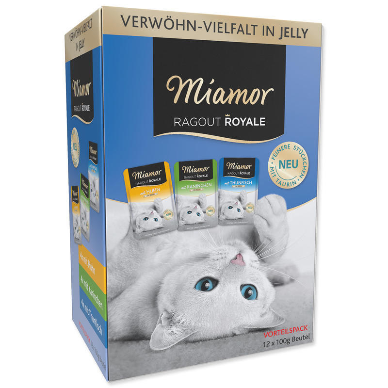 Kapsičky MIAMOR Ragout Royale kuře, tuňák, králík v želé multipack 1200 g