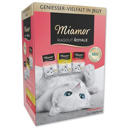 Kapsičky MIAMOR Ragout Royale krůta, losos, telecí v želé multipack 1200 g