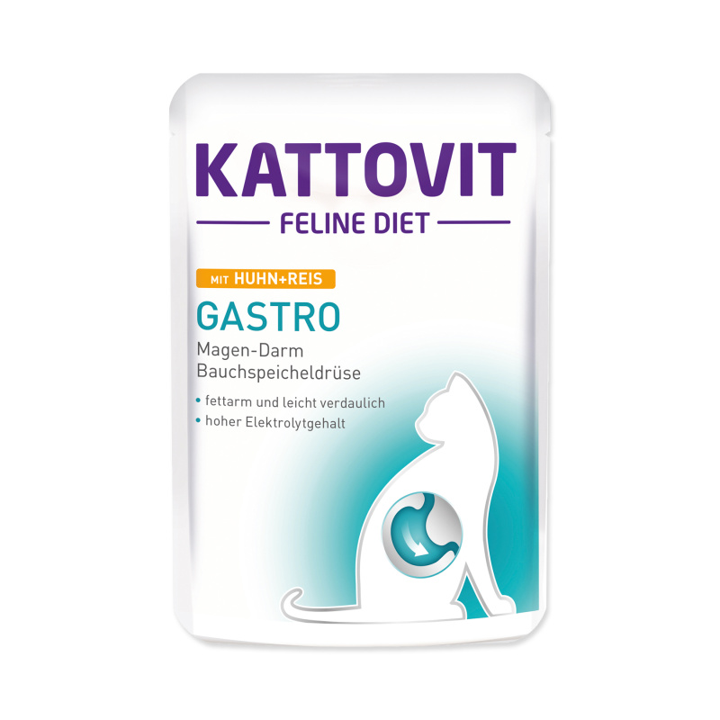 Kapsička KATTOVIT Gastro kuře + rýže 85 g