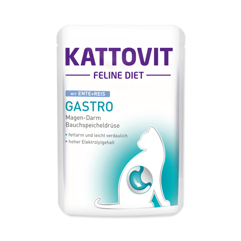 Kapsička KATTOVIT Gastro kachna + rýže 85 g