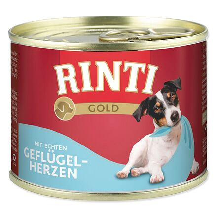 RINTI Gold Drůbeží Srdíčka 185 g