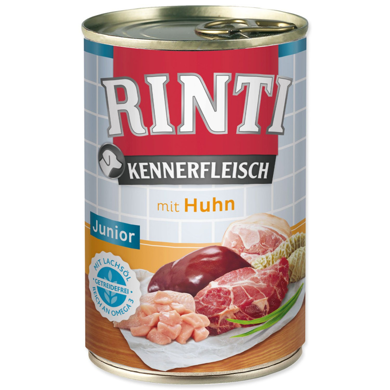 Konzerva RINTI Kennerfleisch Junior kuře 400 g