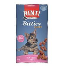 Pochoutka RINTI Extra Bitties Puppy kuře + kachna 75 g