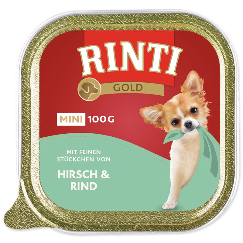 Vanička RINTI Gold mini jelen + hovězí  100 g