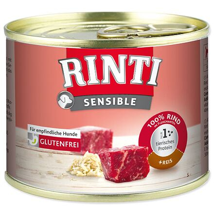 Konzerva RINTI Sensible hovězí + rýže 185 g