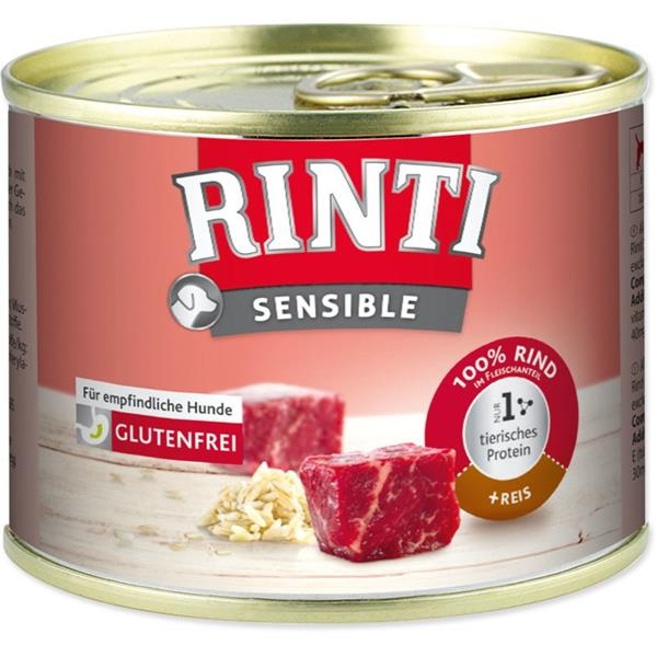 Konzerva RINTI Sensible hovězí + rýže 185 g